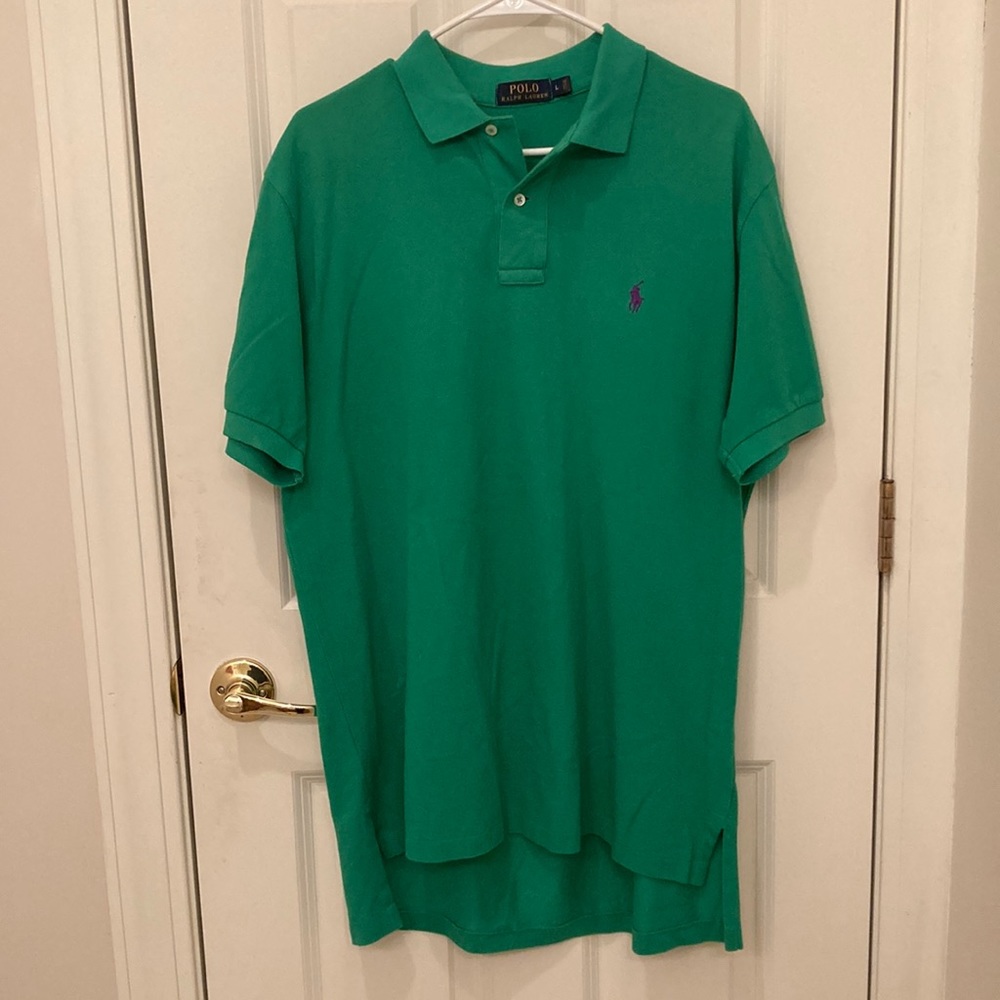 Mens Green Ralph Lauren Polo